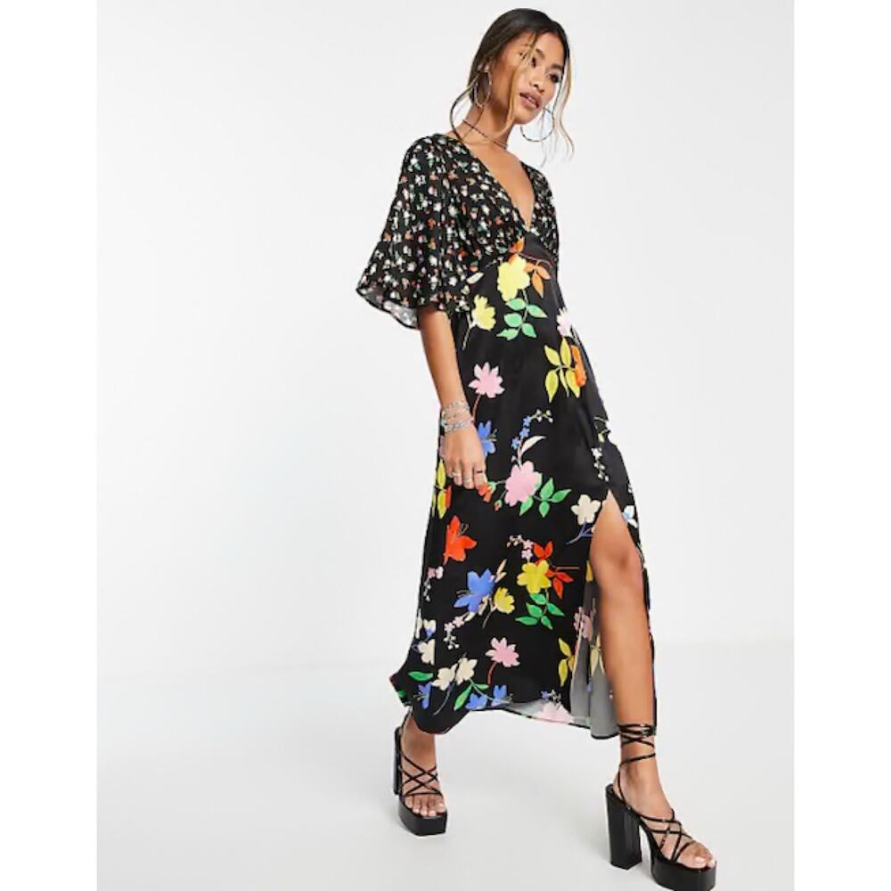 Top Shop multi pattern dress